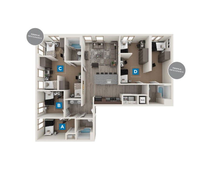 Downing floorplan