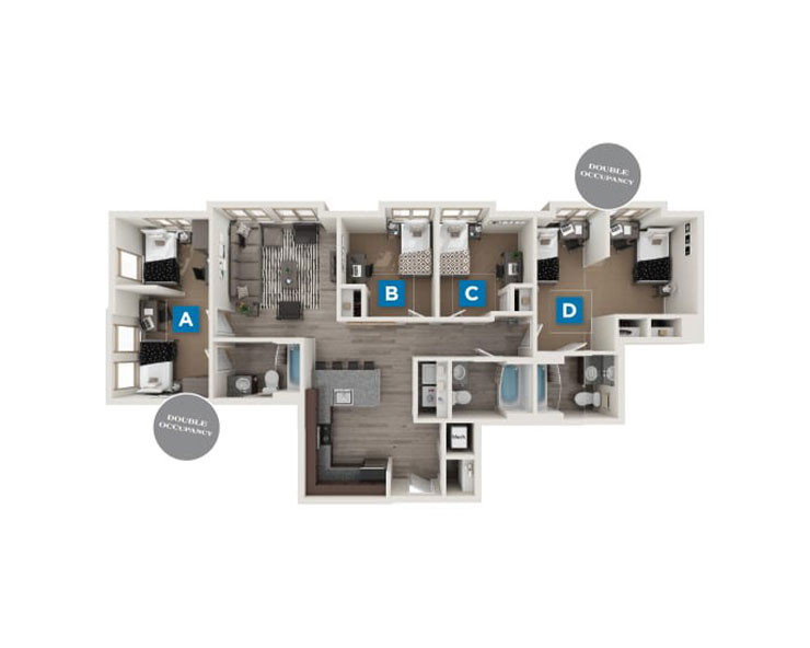 Denmark - 4x3 Floor plan