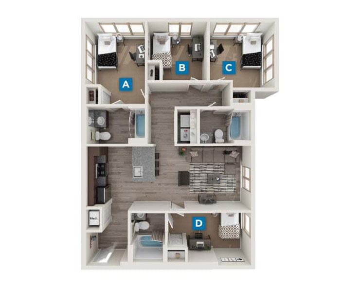 Derby - 4x3 Floor plan